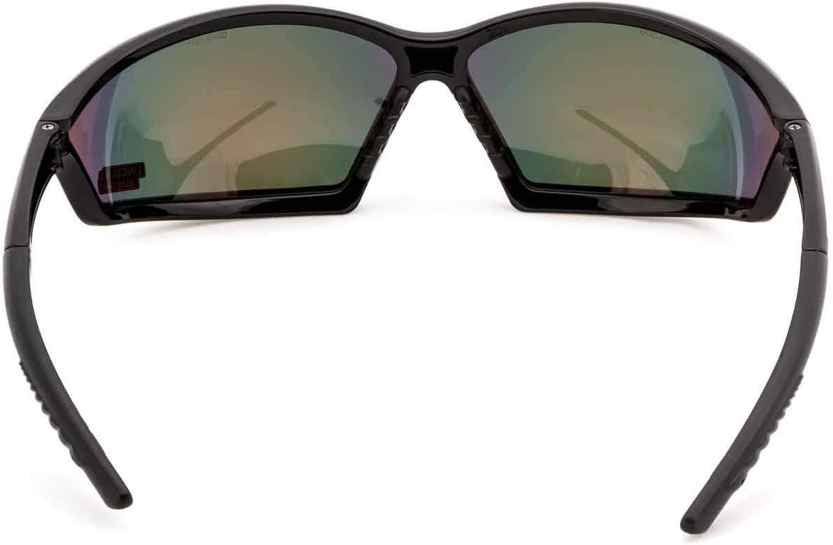 Lincoln Electric Outdoor Safety Glasses | Reflective Mirror Lens | Anti Scratch | Black Frame | K2971-1