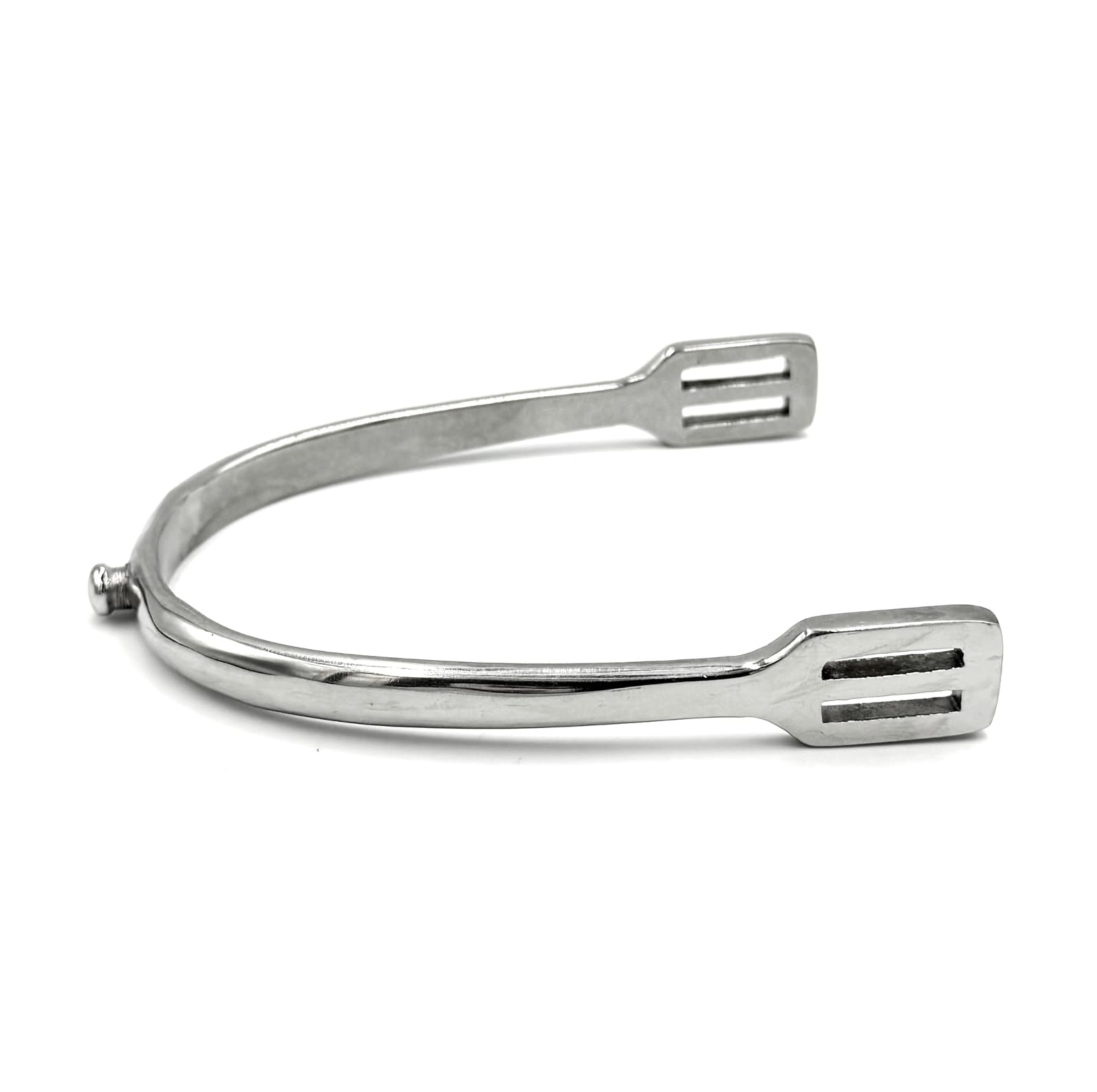 Equine Smile ES1071 Button Spurs Equestrian Spurs Riding Spurs Track High Quality Stainless Steel (Ladies 10mm)