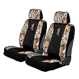 Browning Universal Low Back and Bench Seat Covers, Water and Dirt Resistant Car,...