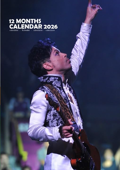 Purple star - Prince, 2026 Calendar, A3, Wirobound, Full Colour, Free Pack of Calendar Stickers