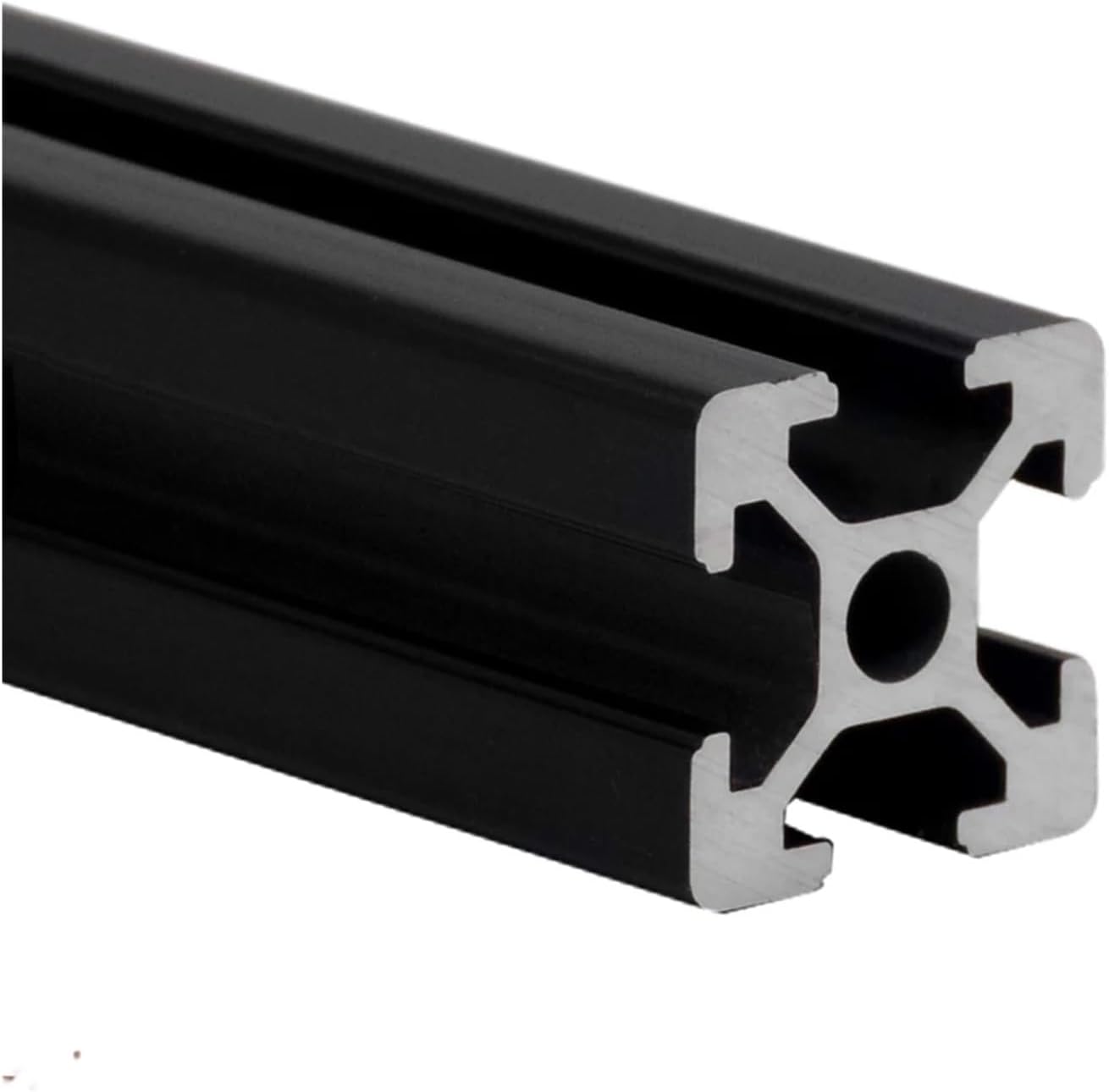 1 Piece Black 2020 European Standard Anodized Aluminum Profile Extrusion 100mm - 500mm Length Linear Guide 500mm(400mm)