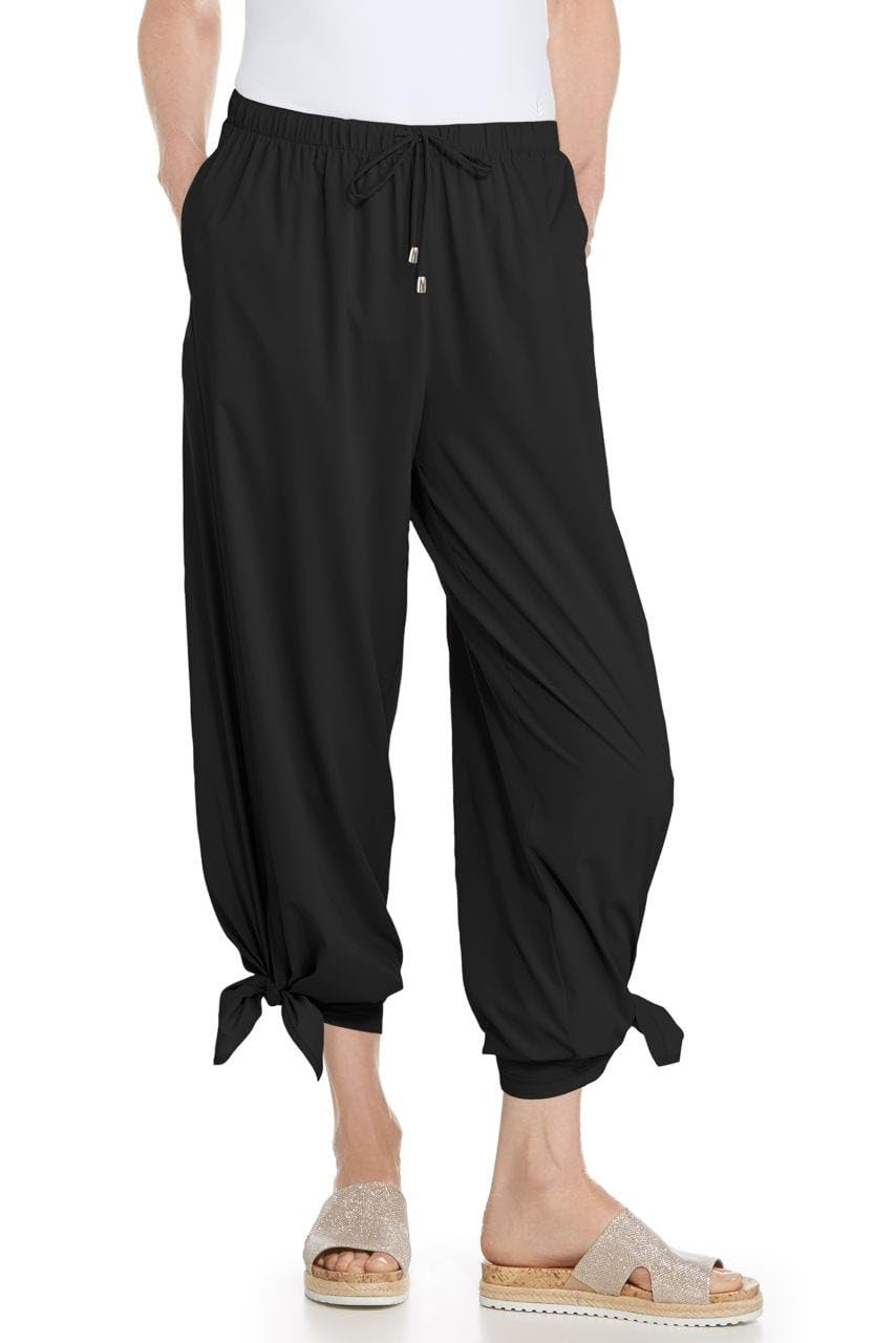 Women's Wide Leg Pants UPF 50+ Sun Protection - Petra - Black (Small)