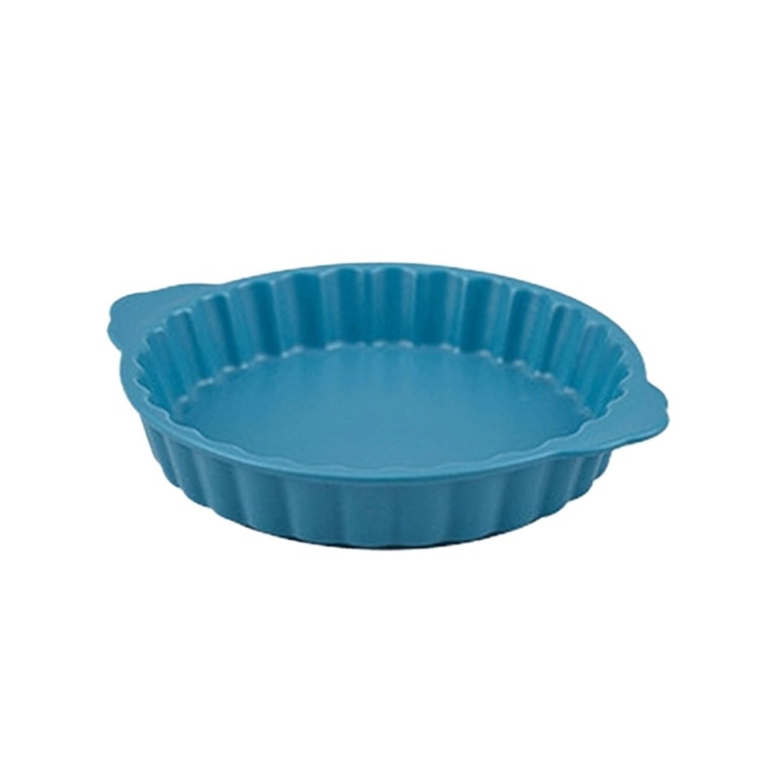 Backblech Kreative Backform aus Keramik mit Spitzenbesatz und Griffen Backform(Blue,Mittel)
