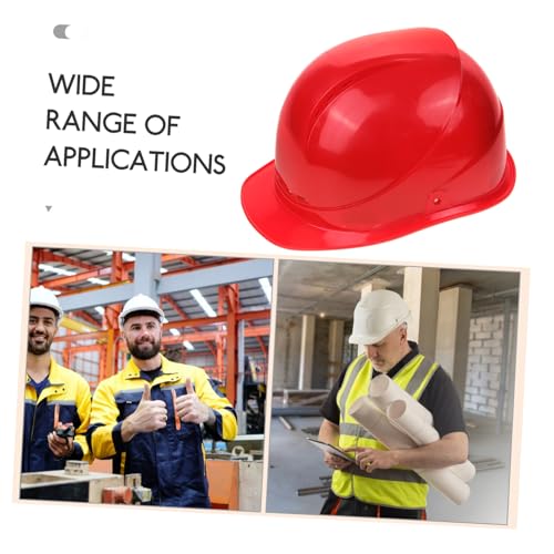 Casco de seguridad para construcción rojo SHINEOFI de alta protección ABS 7
