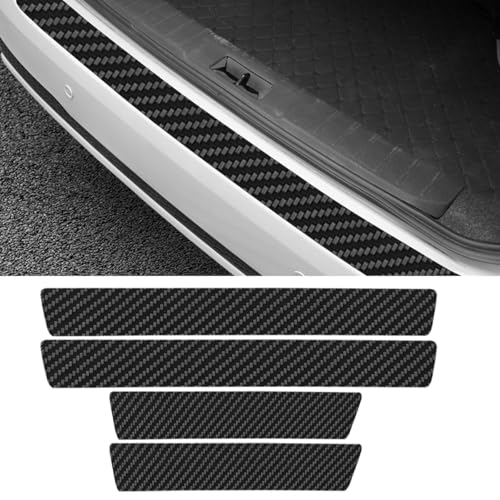 GAOLAOSY Car Door Sill Protector, Carbon Fiber Anti-Scratch Automotive Doors Edge Guards, Waterpoor Car Door Threshold Protection Auto Decoration Sticker, Universal Vehicle Interior Accessories (4PCS)