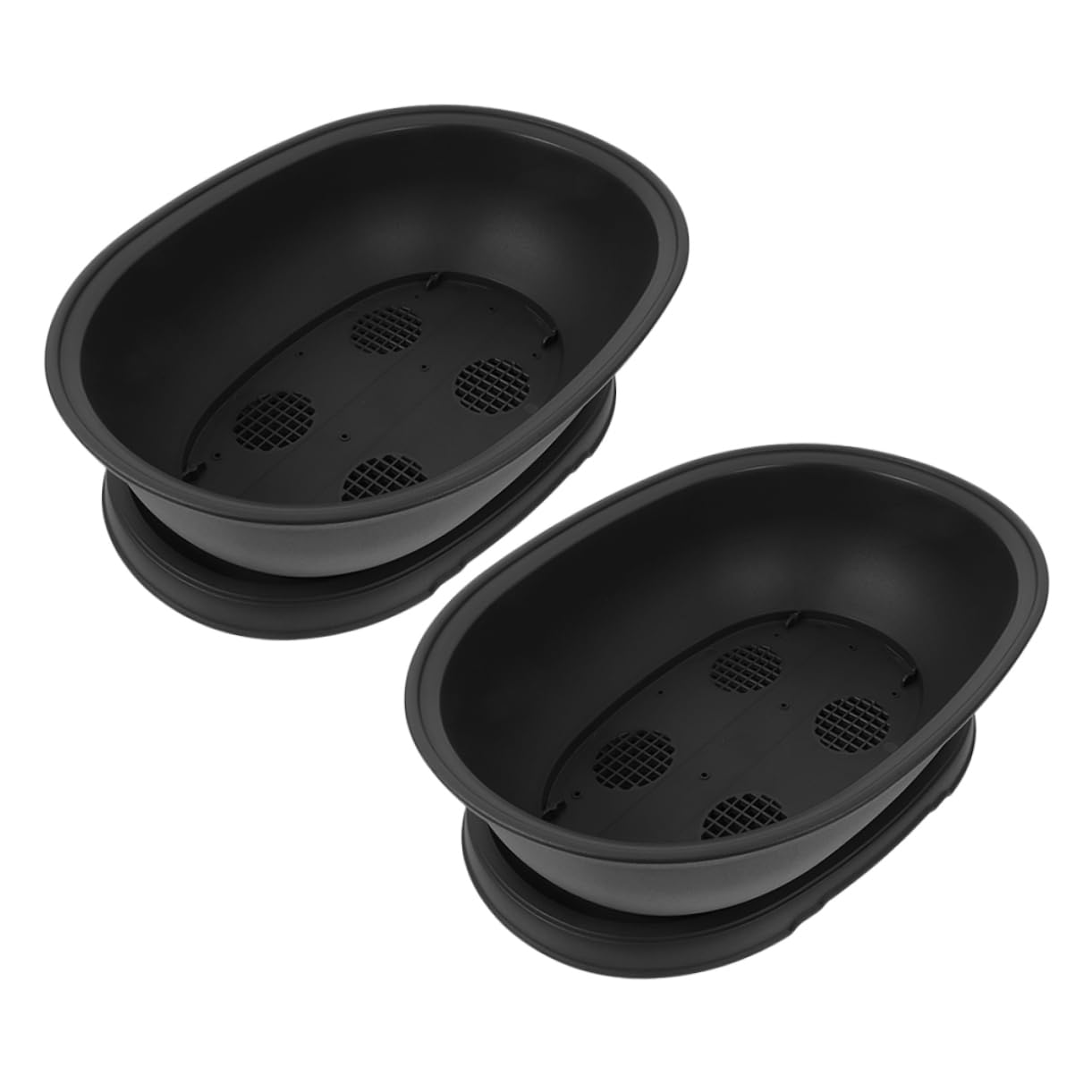 Pots de fleurs pour jardin avec soucoupe anti-débordement HEMOTON