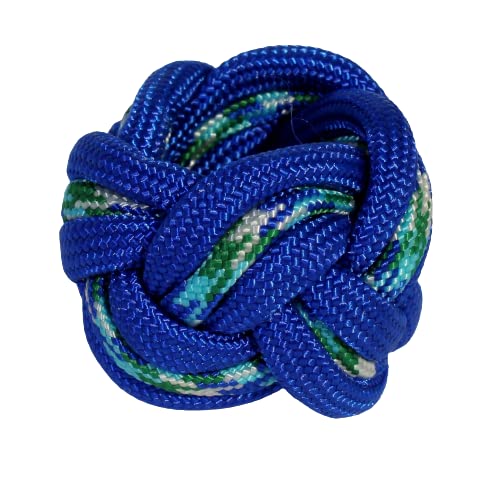 Handmade Neckerchief Slide Woggle for Scouts Paracord Turks Head Knot Neon (Electric Peacock)