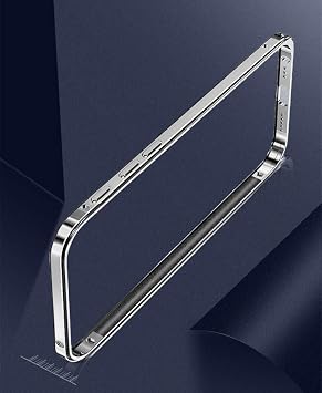 Smartphone Case Cover for iPhone 15 Pro Max Bumper Case Cool Aluminum Bumper Apple iPhone 15 Pro Max Apple iPhone 15 Pro Max iPhone 15 Pro Max Silver