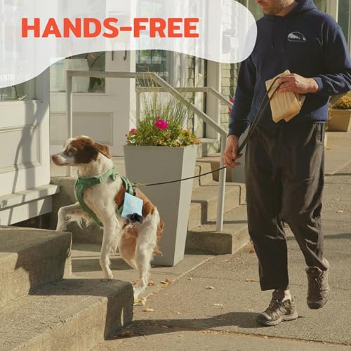 Image of 2 Pack Dog Poop Bag Dispenser with Clip, Doggie Poop Bag Holders for Leashes, Dog Waste Bag Dispenser, Doggy Bag Holder Pouch, Lightweight Fabric for Pet Running Walking Hiking (Orange)