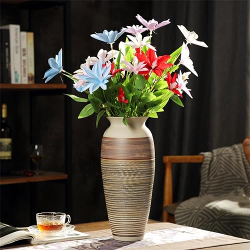 Vases à fleurs en céramique décoratifs style vintage chic