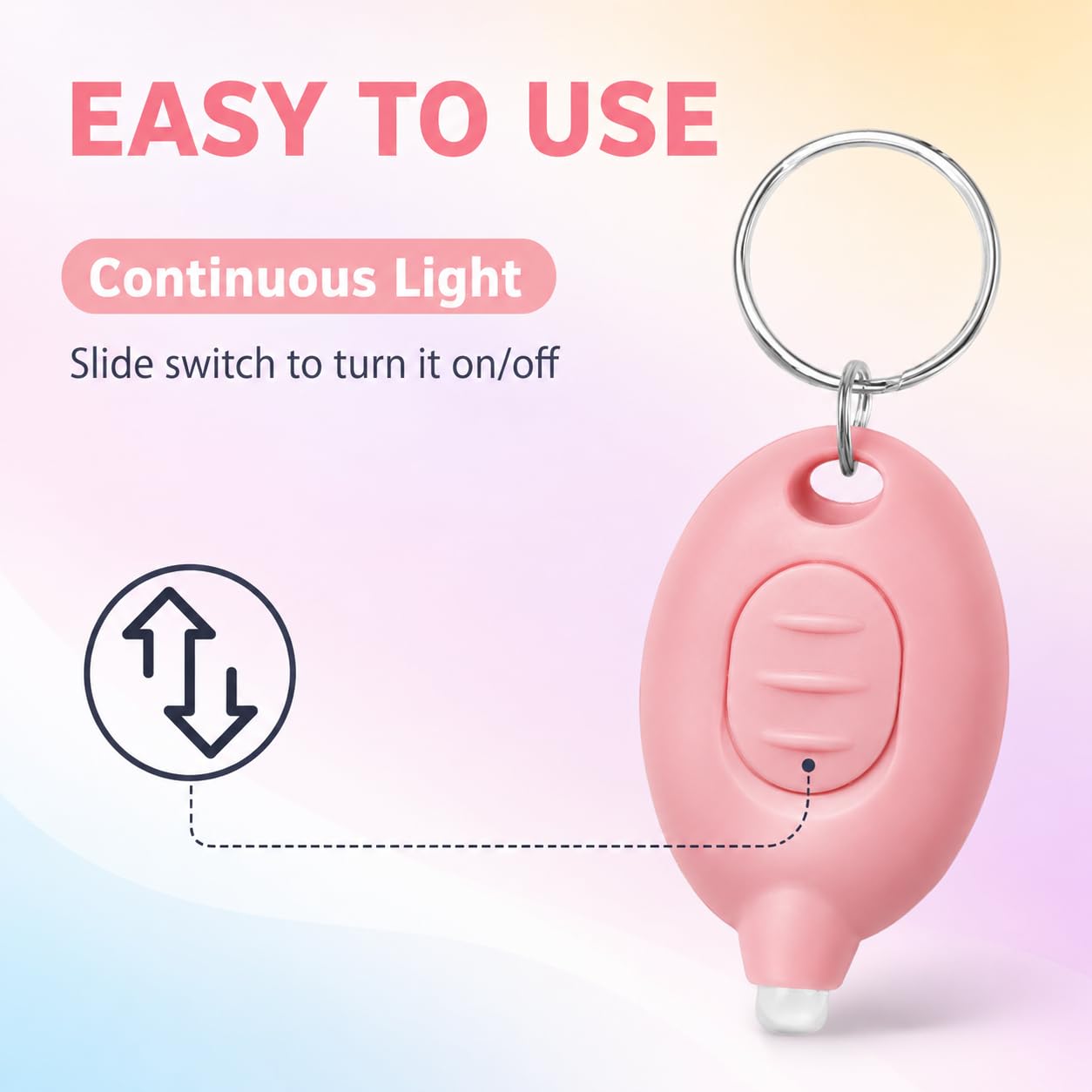 Mini porte-clés LED, petite lampe de poche d'urgence (105 pièces)