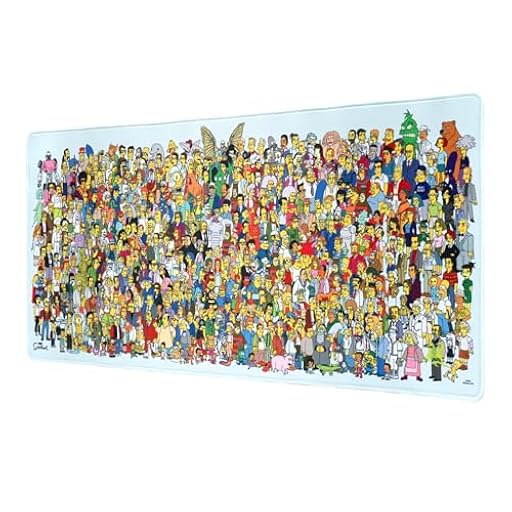 Alfombrilla de ratón XXL Simpsons - Protector de Escritorio (Mouse Pad) Alfombrilla de Escritorio : Impermeable y Antideslizante (80X35 cm) | Ya disponible en tu tienda friki favorita! En mundofriki.es!