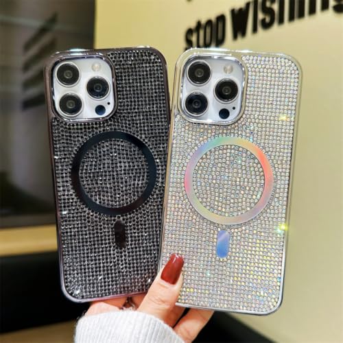 Coque iPhone 16 dorée magnétique et antichoc brillante
