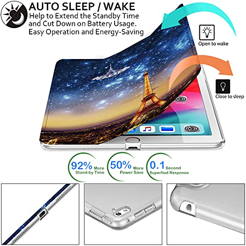 Image of DuraSafe Cases for iPad Pro 9.7 inch 2016 Case A1673 MLMP2HN /A MM172HN /A MLMN2HN /A MLMQ2HN /A A1674 A1675 MLMW2HN /A MLMX2HN /A MM192HN /A MLMV2HN /A MLN02HN /A MLMY2HN /A MLN12HN /A MM1A2HN /A - Paris Night