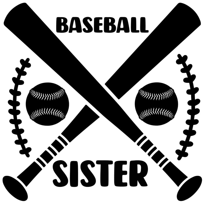 Poster A2 Baseball Sister 01 sur toile imprimée pour décoration murale