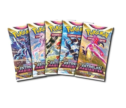 Kit Pokemon Booster 10 Pacotes Estrelas Radiantes em Portugues