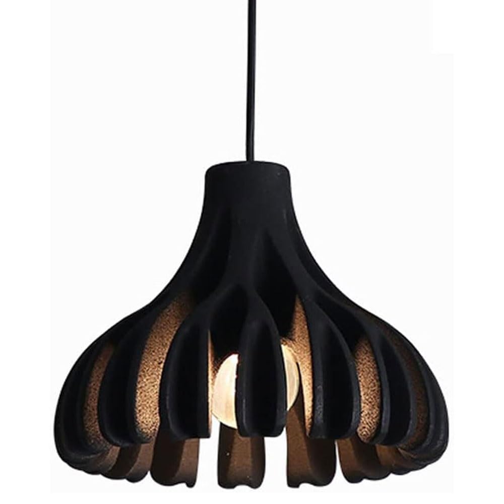 Modern Chic Coral Small Chandelier Modern Barn Shaped Resin Pendant Light E27 1-Light Ceiling Light Suspended Mounted Luminaire for Coffee Dining Living Room Bedroom Restaurant Hotel (Color : E)
