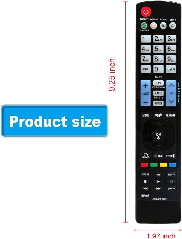 Télécommande de rechange AKB72914222 pour remplacer un boîtier perdu TV - 7