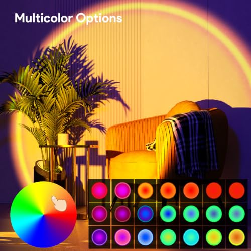 Bavcieu Sunset Lamp Projector – Multicolor RGB with App & Remote — view 4