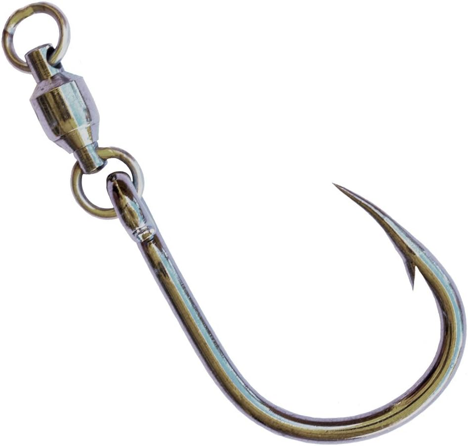 Mustad Ultra-Point 5X Strong 10814NP-BN-BB Hoodlum Ball Bearing SWIVELED Live Bait Hook