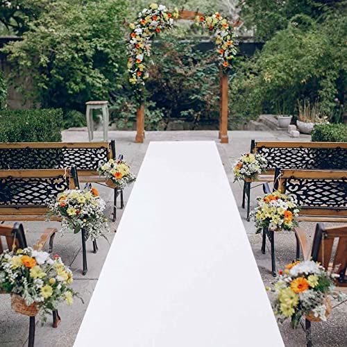 Generisch Weißer Hochzeitsläufer Teppich 140 g/m²