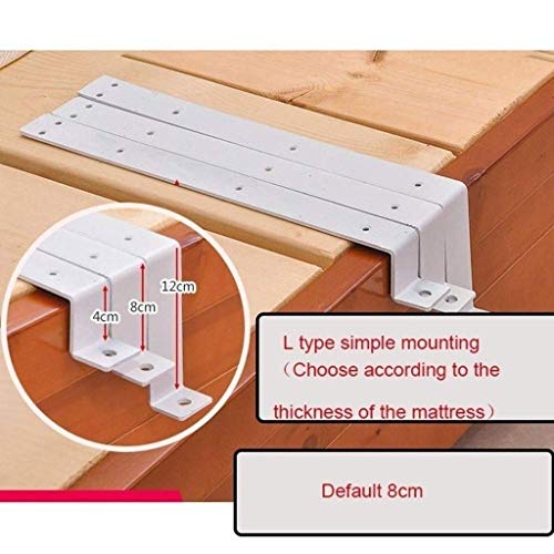 Barre de lit de protection style bois en aluminium robuste 120x40 - 8