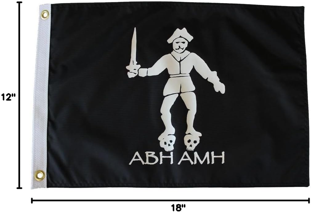 Black Bart - 12 in x 18 in Pirate Flag