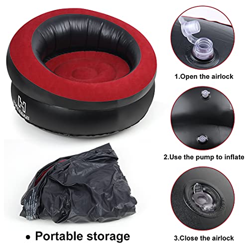 HALEDAZE Flocked Gaming Chair Sofa, Inflatable Sofa, Family Inflatable
