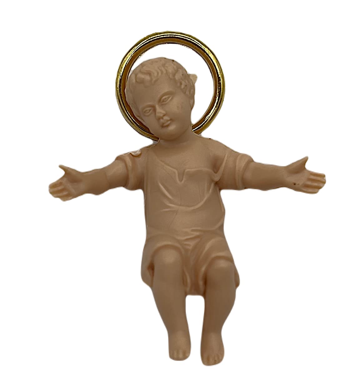 Statuine Gesù Bambino In Plastica 4 Cm - Confezione Da 100 Pezzi - Per Presepi, Lavoretti Natale, Regali