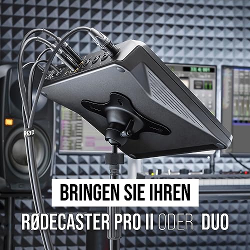 RØDE VESA-Mount Halterungssystem für RØDECaster Pro II zur flexiblen Positionierung (für 75 mm und 100 mm Abstände)