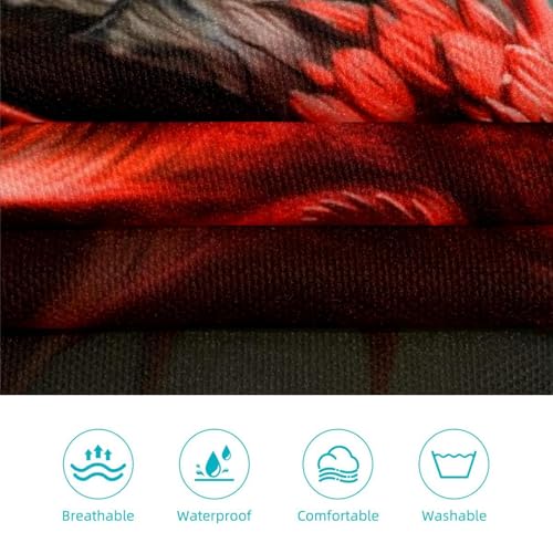 Tablier de serveuse dragon rouge pour le service en restaurant et bistrot