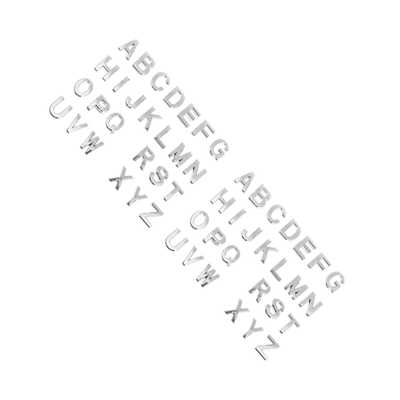 SHINEOFI 2 Ensembles Autocollants Lettres Alphabet Adhésifs Pour Boîte Aux Lettres Décor Maison Intérieure Extérieure Étanche Durable Installation Facile 26 Pièces * 2