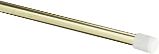 Kenney Manufacturing Company KN630/3 18" - 28" Brass/White Round Strafford Spring Tension Rod