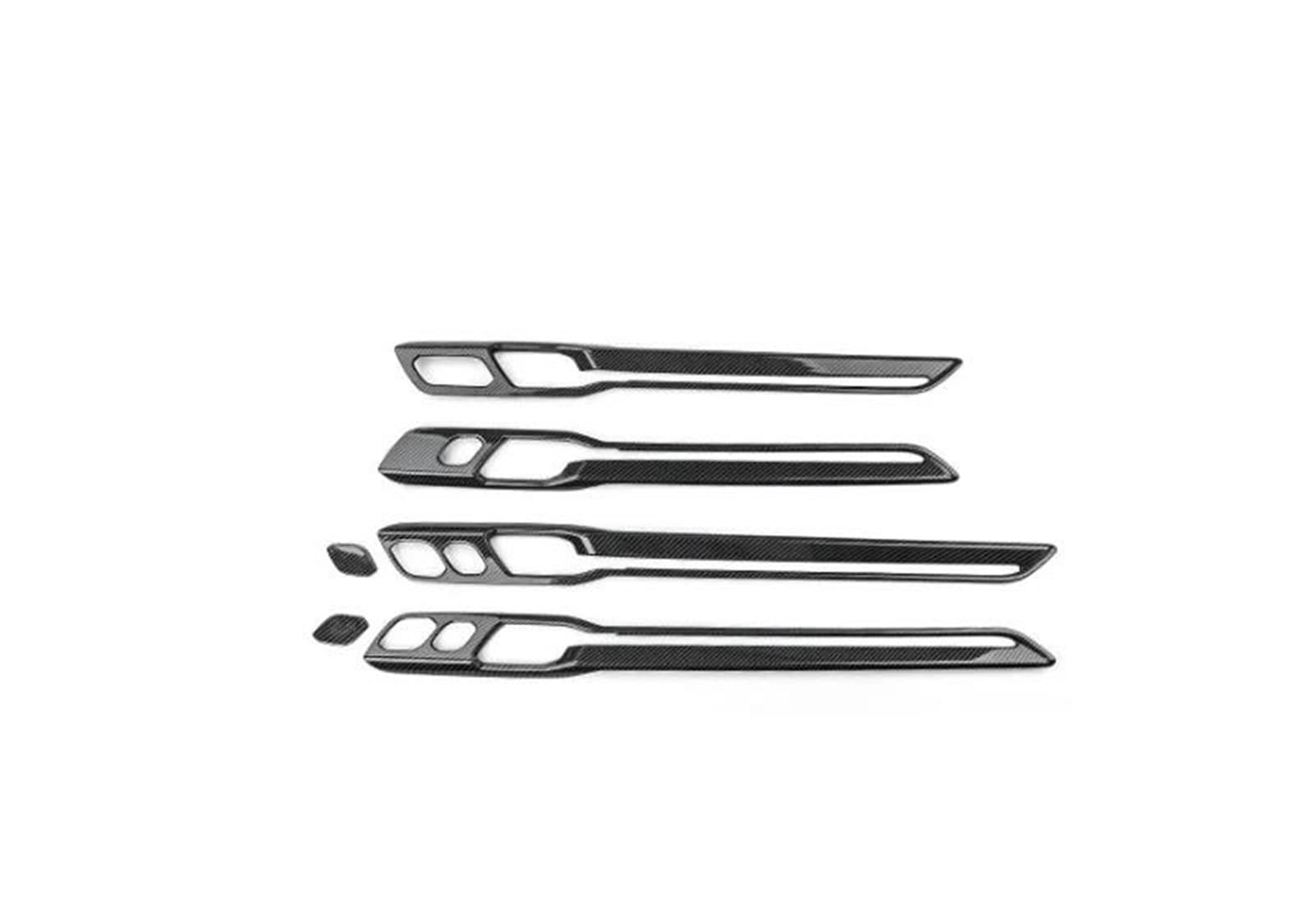 LHD RHD for Kia EV9 2023 2024 2025 Car Tuning Carbon Fiber Inner Door Panel Cover Trim Interior Decal Trim(RHD for Carbon)