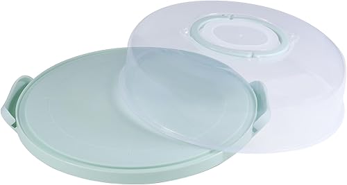 Miniatura 6 de Porta pasteles portátil de 12 pulgadas con tapa y magdalenas para tartas de galletas, para bodas, fiestas, baby shower, fiestas, Navidad, adecuado