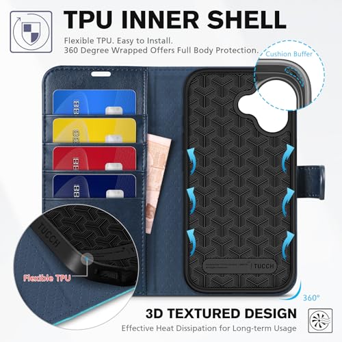 Étui portefeuille iPhone 17 antichoc coque protection robuste simili cuir 5G