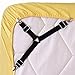 ENJOYGOUS 4PCS Bed Sheet Holder Straps Adjustable Triangle Sheet Straps Fitted Sheet Straps Suspenders Fastener Grippers Corner Holder for King Queen Twin Size,Mattress Covers, Sofa Cushion (A)