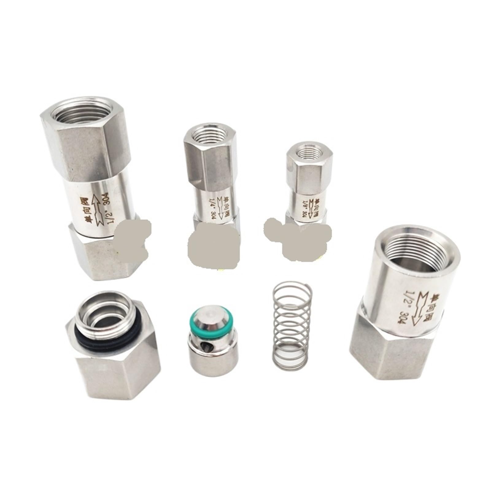 Uyzndkvsi 1/4 Pcs 30 Or 36 Stainless Steel Check Valve -Way(",Bsp_36 Stainless Steel)