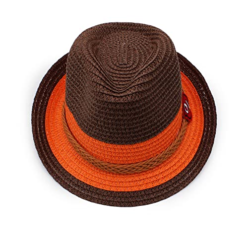 Image of VRITRAZ Baby Boy's and Girl's Kids Children Cute Printed Cartoon Gift Summer Fancy Dress Straw Fasion Hat Cap 1