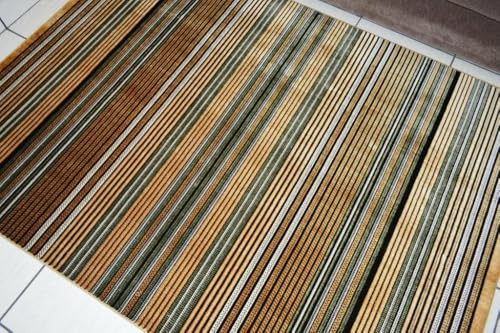 Tapete Kilim Vitral Retangular Veludo 60x120 cm Caramelo