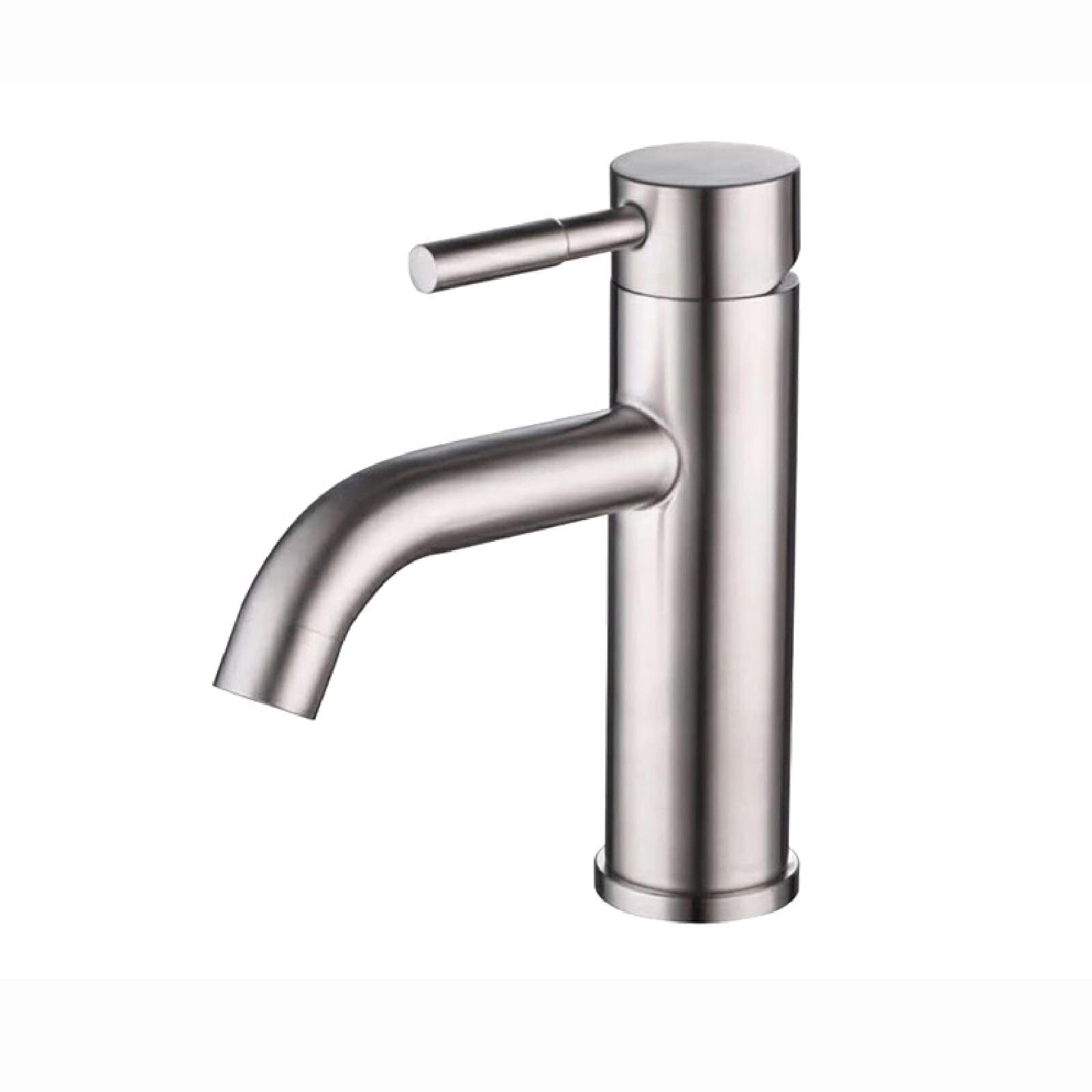 Mitigeur de lavabo design nickel brossé pour une salle de bain moderne et relaxante