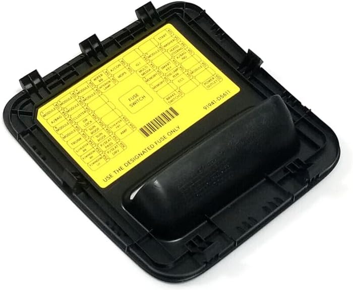 Interior Fuse Box Cover(Black), Fits for 2016-2020 Kia Optima, Replaces OEM 84756-D5000WK, 84756-D5000, 41019