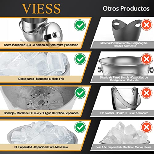 Copas Y Vasos, Major Appliances hielera cristal Marca VIESS (3)