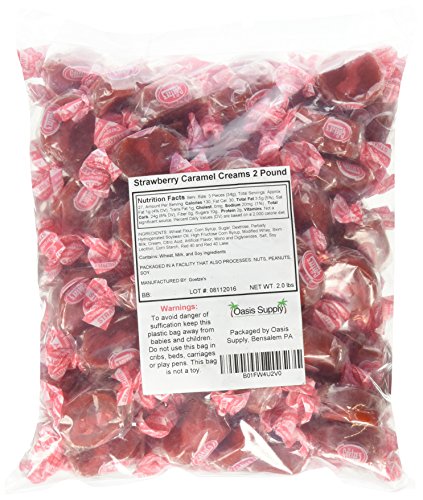 Goetze's Bulls-Eye Caramel Creams, Strawberry, 2 Pound