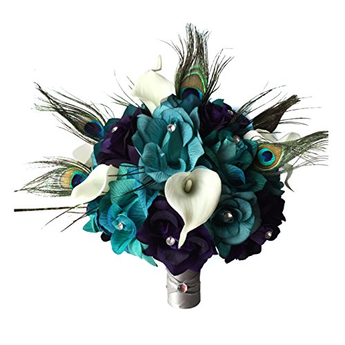Angel Isabella purple teal bouquet image