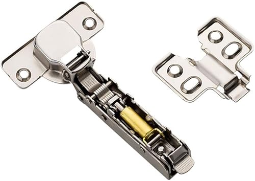 Miniatura 3 de ANGSTROM Paquete de 2 bisagras ocultas sin marco, cierre suave, ajustable en 2D (inserción)