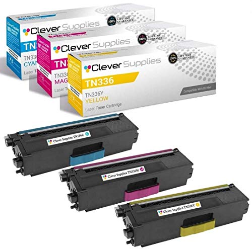 CS Replacement Toner Cartridge Compatible with Brother TN336 TN-336 TN336C TN336M TN336Y HL-L8250 L8350 L8350CDWT L8250CDN L8350CDW MFC-L8600 L8850 L8600CDW L8850CDW 3 Color Set