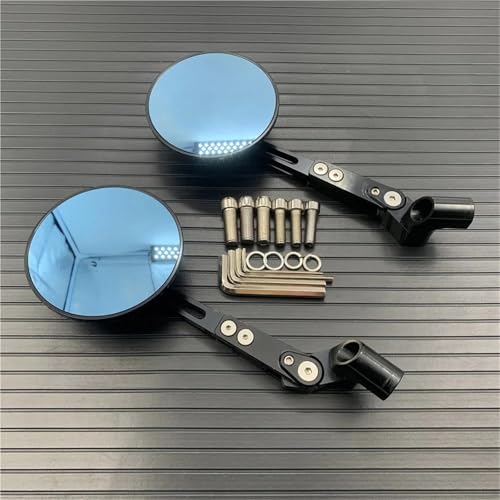 Espejo retrovisor lateral redondo motocicleta para eliminar puntos ciegos en Yamaha XSR125 2