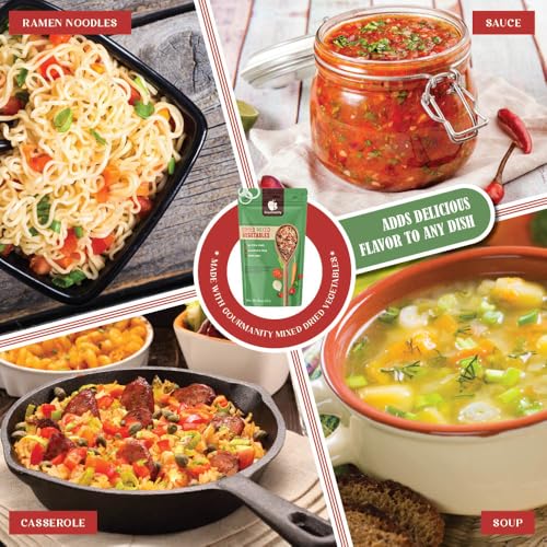 image for Gourmanity 1lb Tasty Vegetable Soup Blend, Dehydrated Vegetables for R