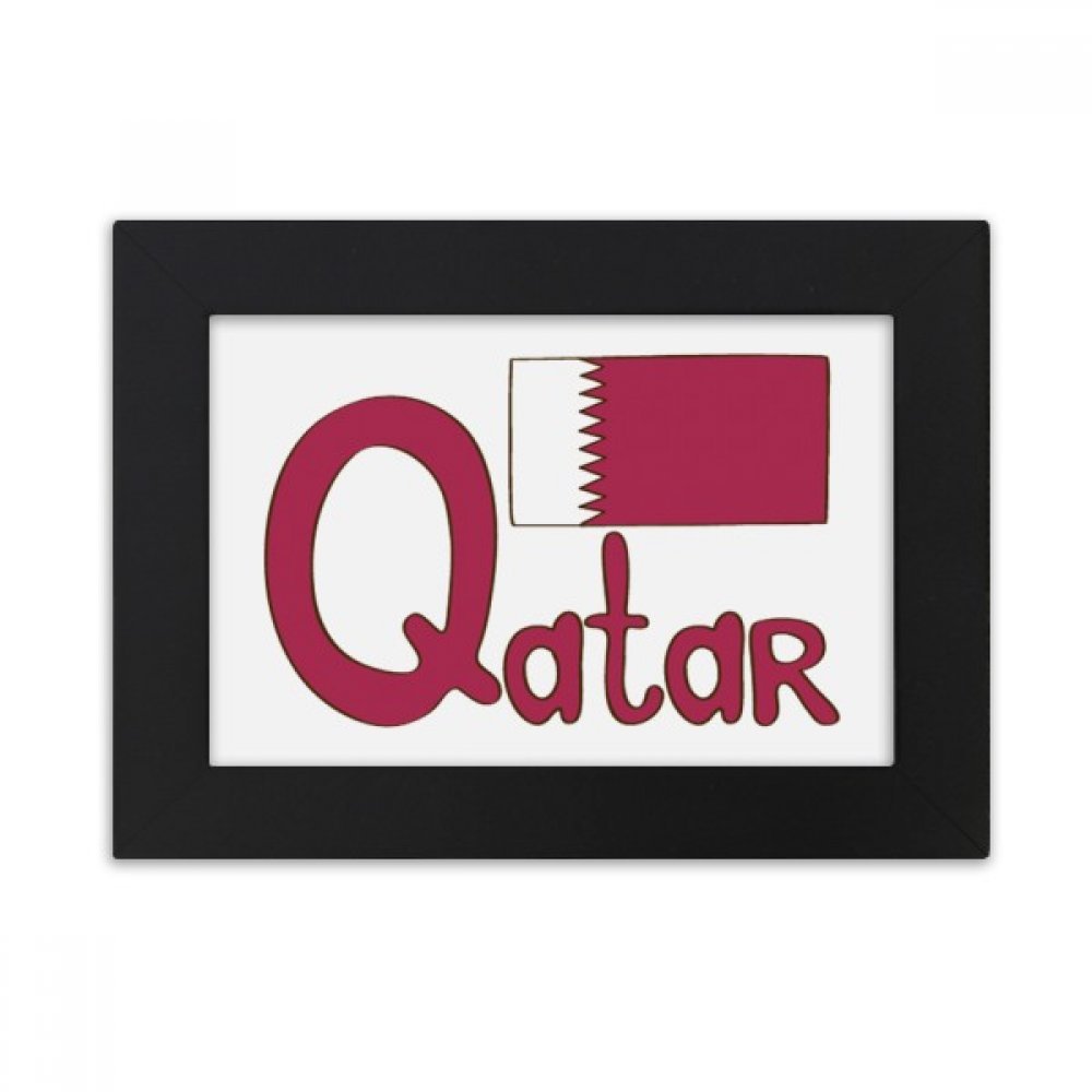 Cadre photo drapeau Qatar pourpre pour décorer votre espace de travail